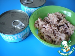 Салат "Мимоза"-с морковным муссом Салат "Мимоза"-с морковным муссом