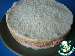 Салат "Мимоза"-с морковным муссом Салат "Мимоза"-с морковным муссом