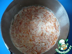 Салат "Мимоза"-с морковным муссом Салат "Мимоза"-с морковным муссом