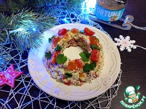 Салат "Русские традиции" с тунцом Салат "Русские традиции" с тунцом