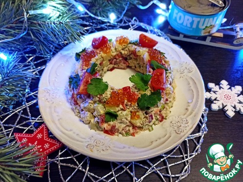 Салат "Русские традиции" с тунцом Салат "Русские традиции" с тунцом