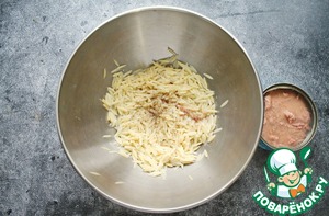 Салат с орзони и тунцом Салат с орзони и тунцом