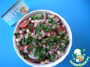 Салат с тунцом FORTUNA "Фасолька"