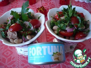 Салат с тунцом FORTUNA "Фасолька"