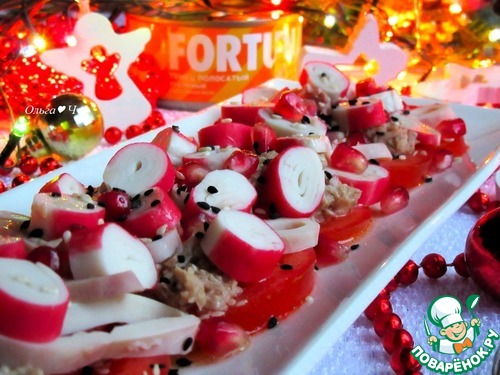 Салат с тунцом "Красное и белое"