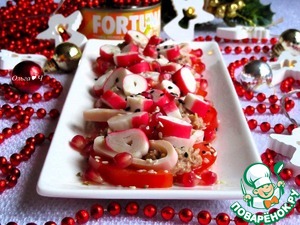 Салат с тунцом "Красное и белое"