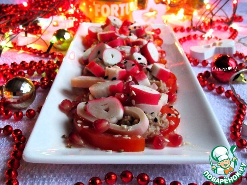 Салат с тунцом "Красное и белое"