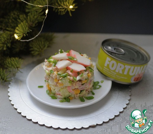 Салат с тунцом "Мирослава"