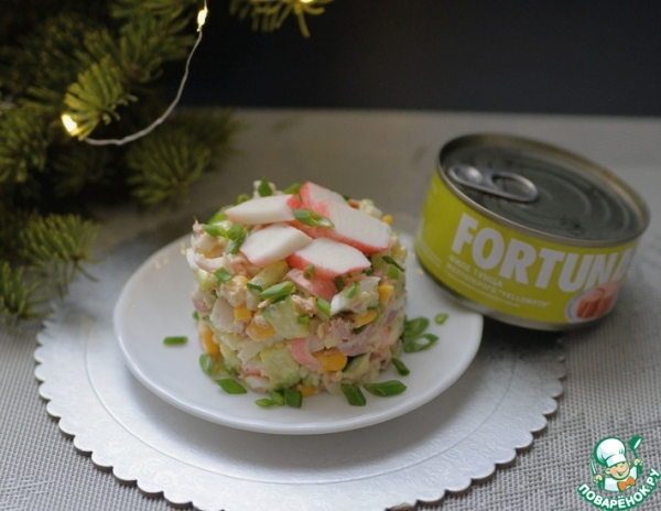 Салат с тунцом "Мирослава"