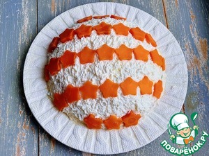 Салат с тунцом "Новогодний шар" Салат с тунцом "Новогодний шар"