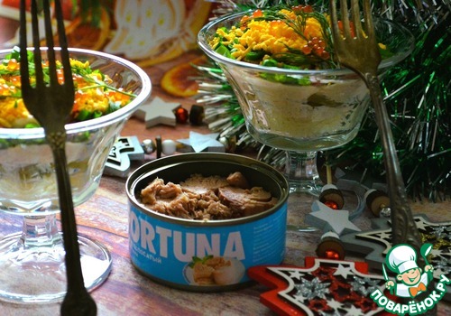 Салат слоёный "Новогодний" Салат слоёный "Новогодний"