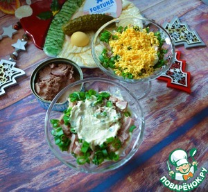 Салат слоёный "Новогодний" Салат слоёный "Новогодний"