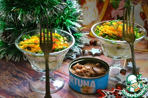 Салат слоёный "Новогодний" Салат слоёный "Новогодний"