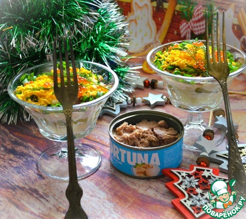 Салат слоёный "Новогодний" Салат слоёный "Новогодний"