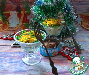 Салат слоёный "Новогодний" Салат слоёный "Новогодний"