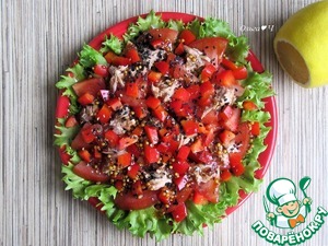 Салат "Тунец в красном" Салат "Тунец в красном"