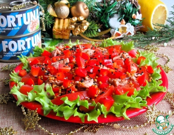 Салат "Тунец в красном" Салат "Тунец в красном"