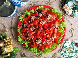 Салат "Тунец в красном" Салат "Тунец в красном"