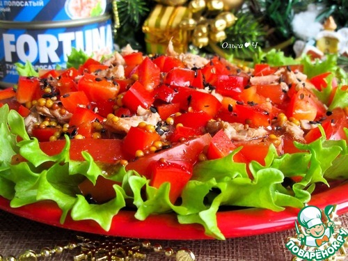 Салат "Тунец в красном" Салат "Тунец в красном"