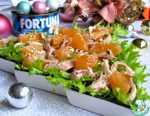 Салат "Тунец в розовых тонах" Салат "Тунец в розовых тонах"