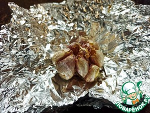 Свекольно-сливочный паштет с печеным чесноком