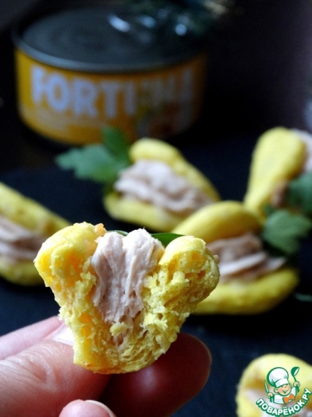 Сырное печенье с начинкой из тунца Сырное печенье с начинкой из тунца