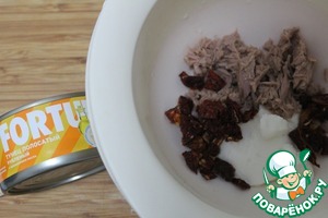 Торт-сэндвич с тунцом