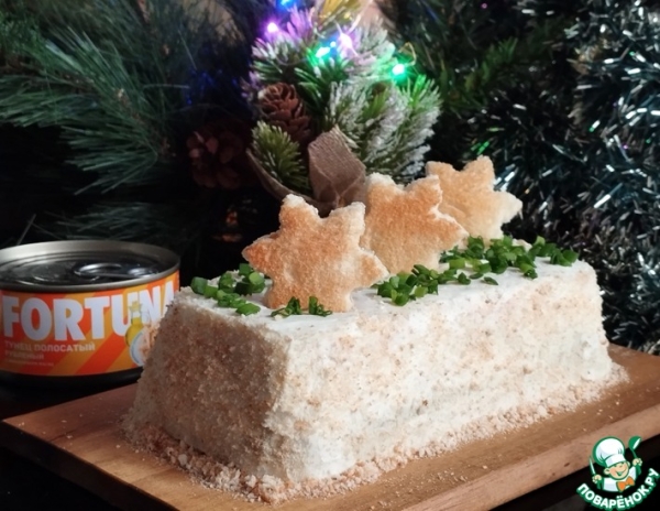 Торт-сэндвич с тунцом