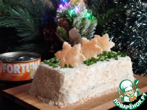 Торт-сэндвич с тунцом