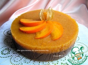 Торт "Шоколад и хурма"