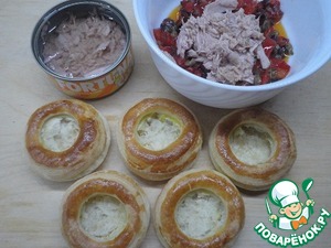 Волованы в средиземноморском стиле