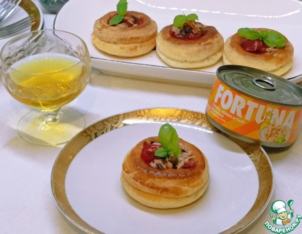 Волованы в средиземноморском стиле