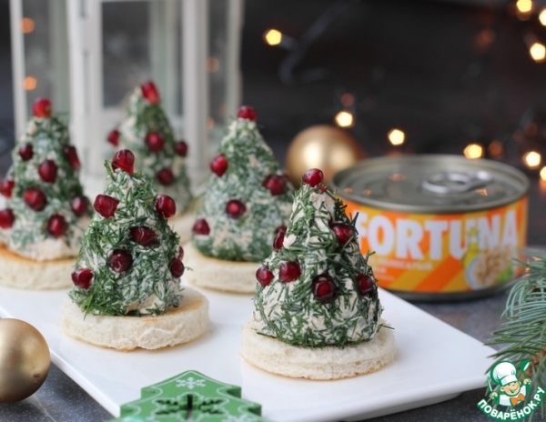 Закуска с тунцом "Ёлочка" Закуска с тунцом "Ёлочка"