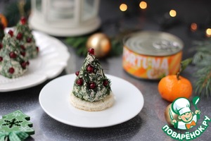 Закуска с тунцом "Ёлочка" Закуска с тунцом "Ёлочка"