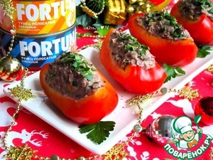 Закуска с тунцом "Красные башмачки" Закуска с тунцом "Красные башмачки"