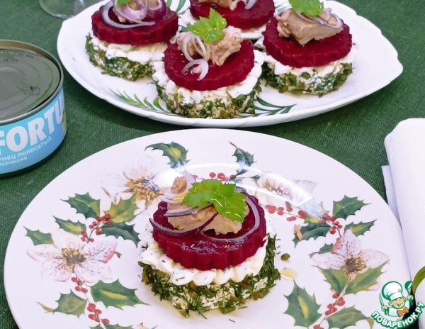 Закусочные бутерброды с тунцом