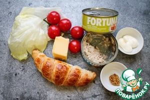 Закусочные круассаны с тунцом Закусочные круассаны с тунцом