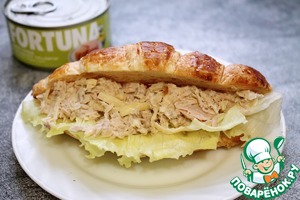 Закусочные круассаны с тунцом Закусочные круассаны с тунцом