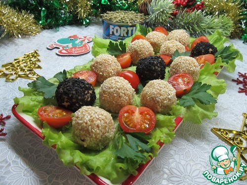 Закусочные шарики с тунцом Закусочные шарики с тунцом