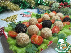 Закусочные шарики с тунцом Закусочные шарики с тунцом