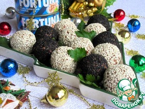 Закусочные шарики "Тунец и фасоль"