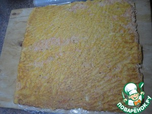 Закусочный морковный рулет Закусочный морковный рулет