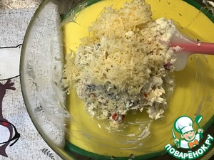 Закусочный сырно-чесночный багет