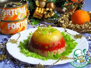 Заливное "Тунец по-королевски" Заливное "Тунец по-королевски"