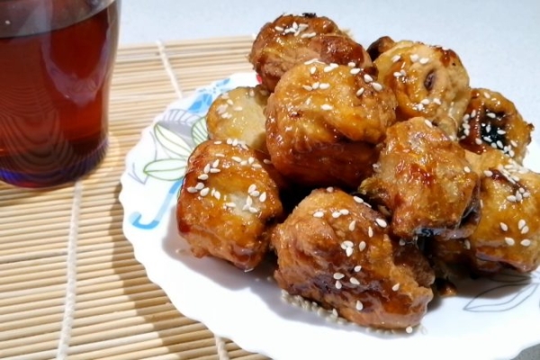 Жареные бананы в карамели по-китайски