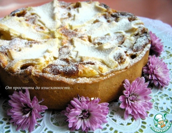 Праздничная кростата с зефиром Праздничная кростата с зефиром