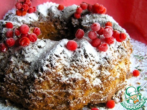 Миндальный кекс с брусникой Миндальный кекс с брусникой