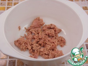 Киш с тунцом и перцем Киш с тунцом и перцем