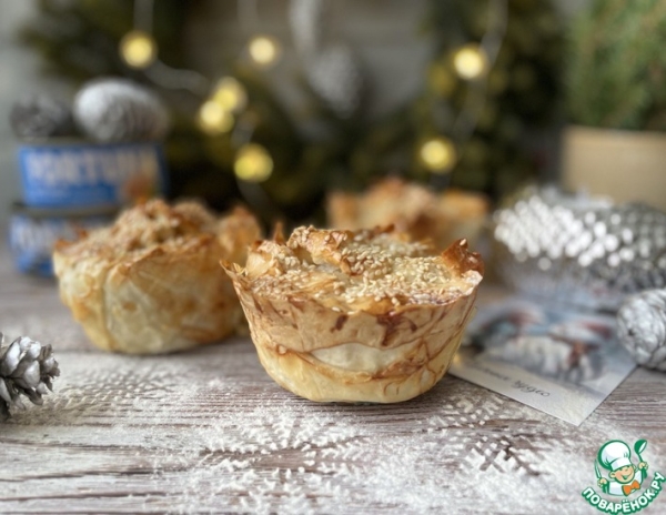 Хрустящие пирожки с тунцом и пекинской капустой Хрустящие пирожки с тунцом и пекинской капустой