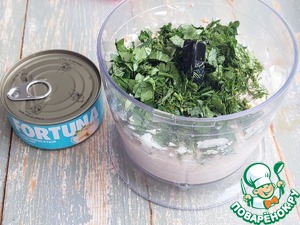 Кутабы с творогом и тунцом Кутабы с творогом и тунцом